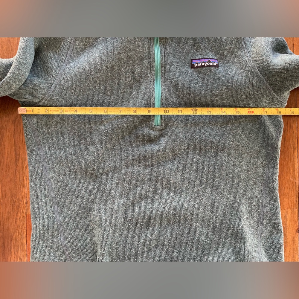 Patagonia better sweater 1/4 zip pullover green - Picture 3 of 10
